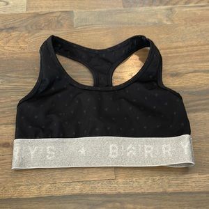 Barry’s Fit Black Star Bra Size S